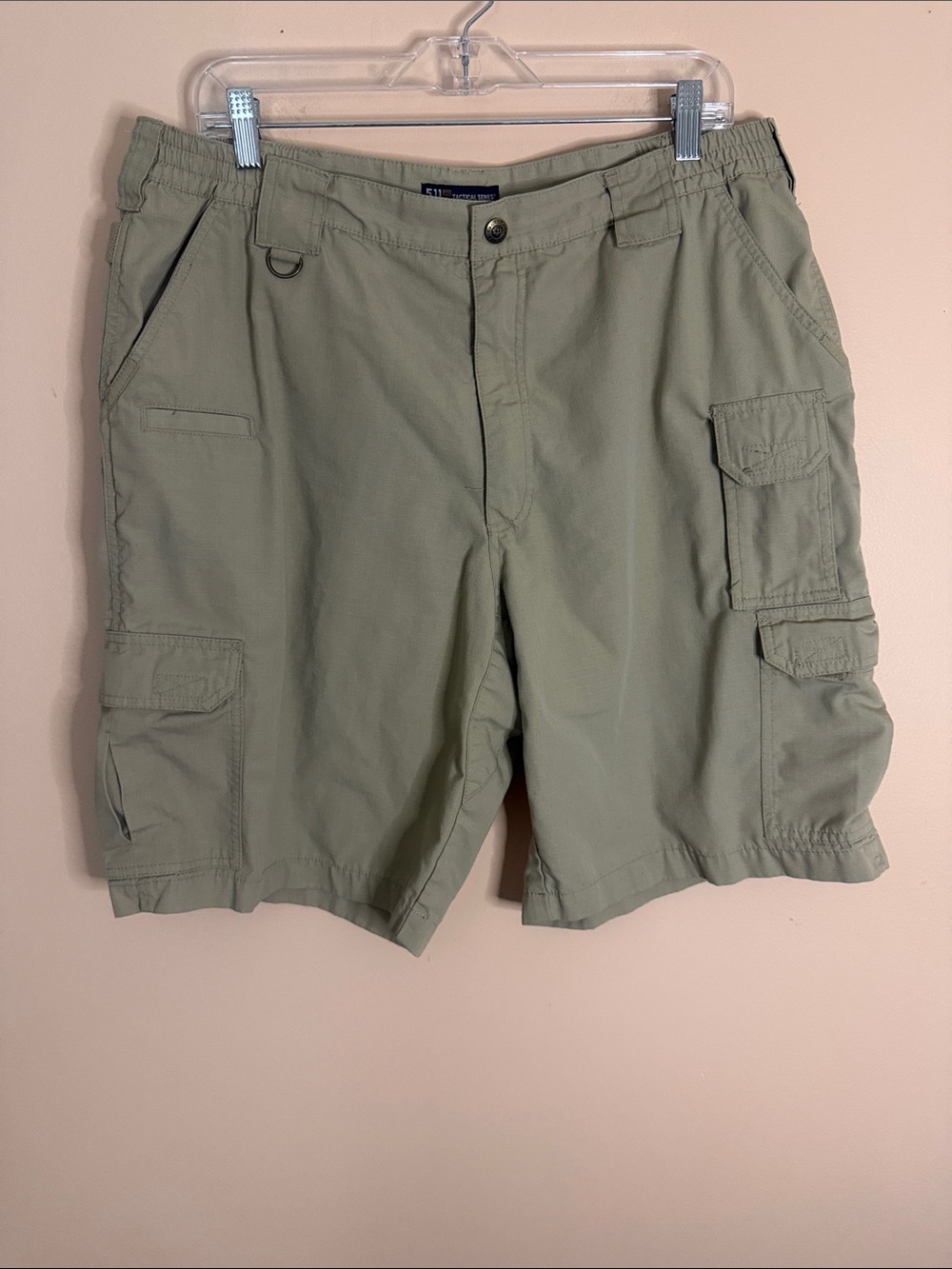 5.11 Tactical Olive Cargo Shorts - Tactical Pocket Utility